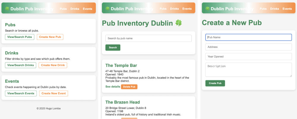 Dublin Pub Inventory screenshot 1