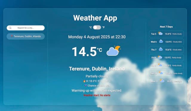 Weather App screenshot 1